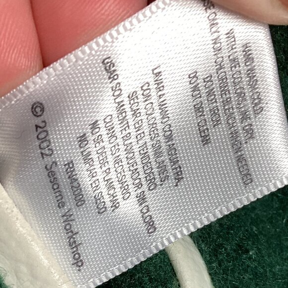 Vintage Y2K Sesame Street Cookie Monster Varsity Jacket Snap Front 5T - Picture 12 of 14